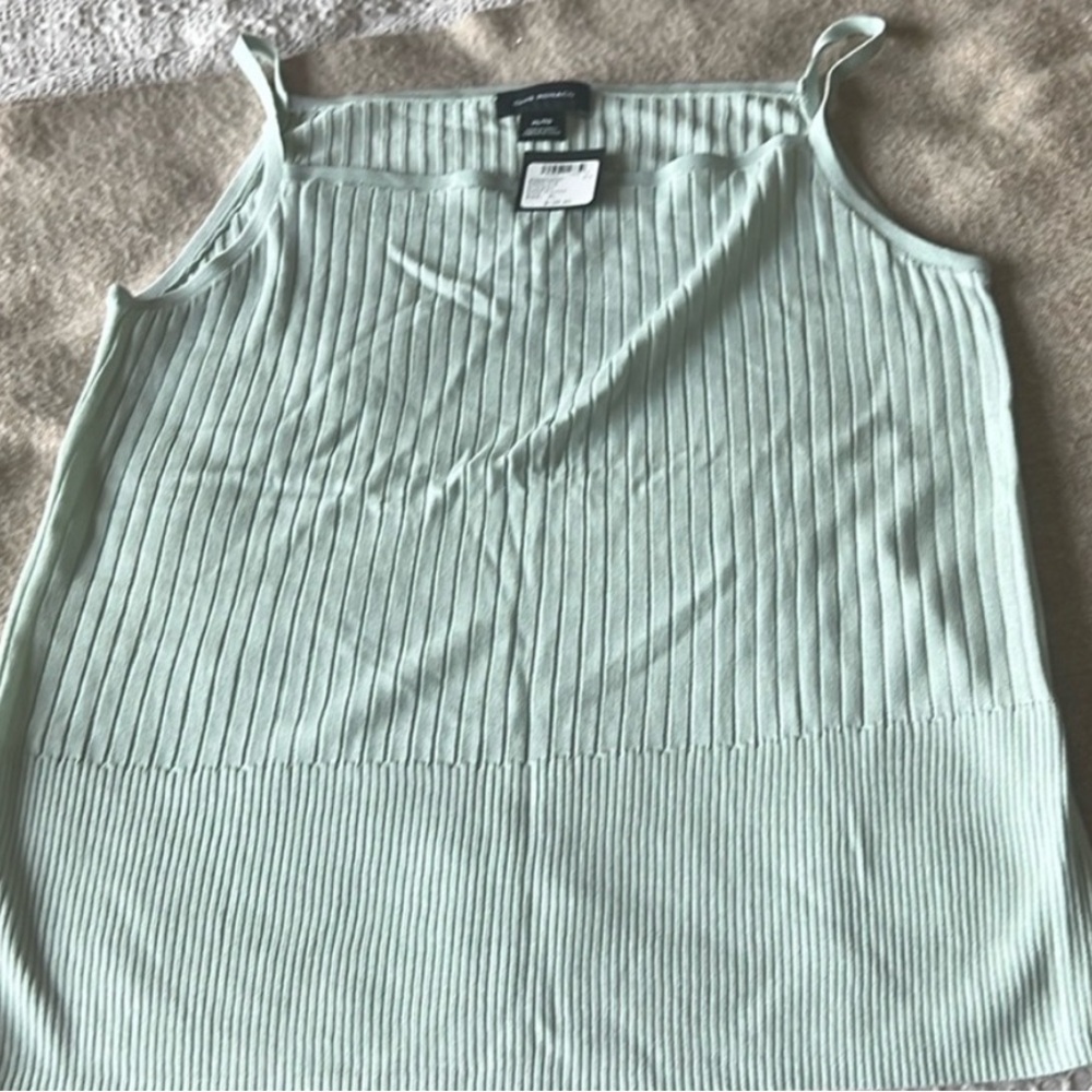 Club Monaco Light Green Ribbed Camisole NWT